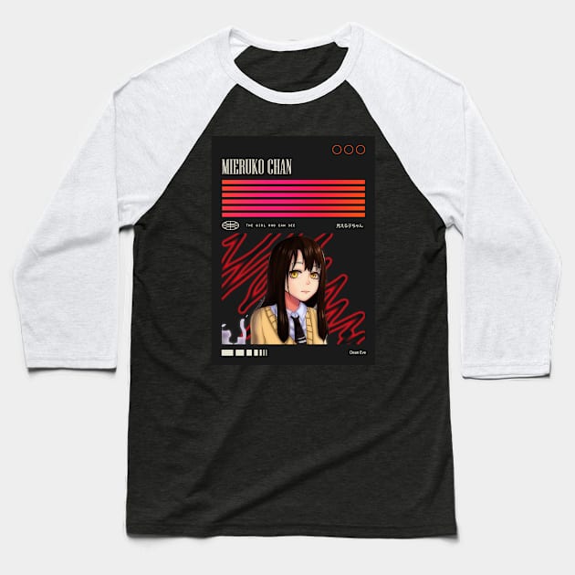 Urban Street Mieruko Chan Baseball T-Shirt by DeanEve